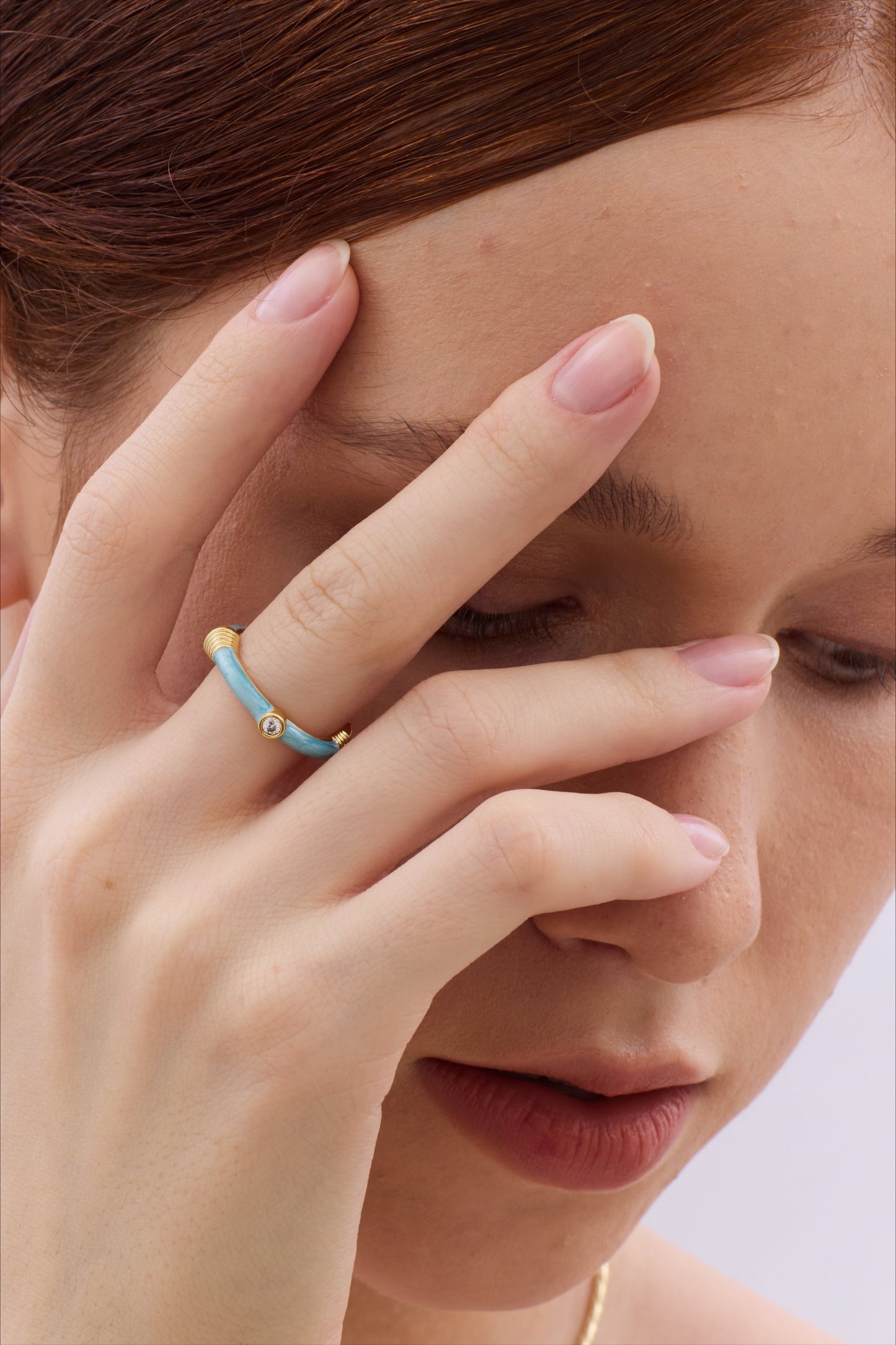 Azure Beam Ring