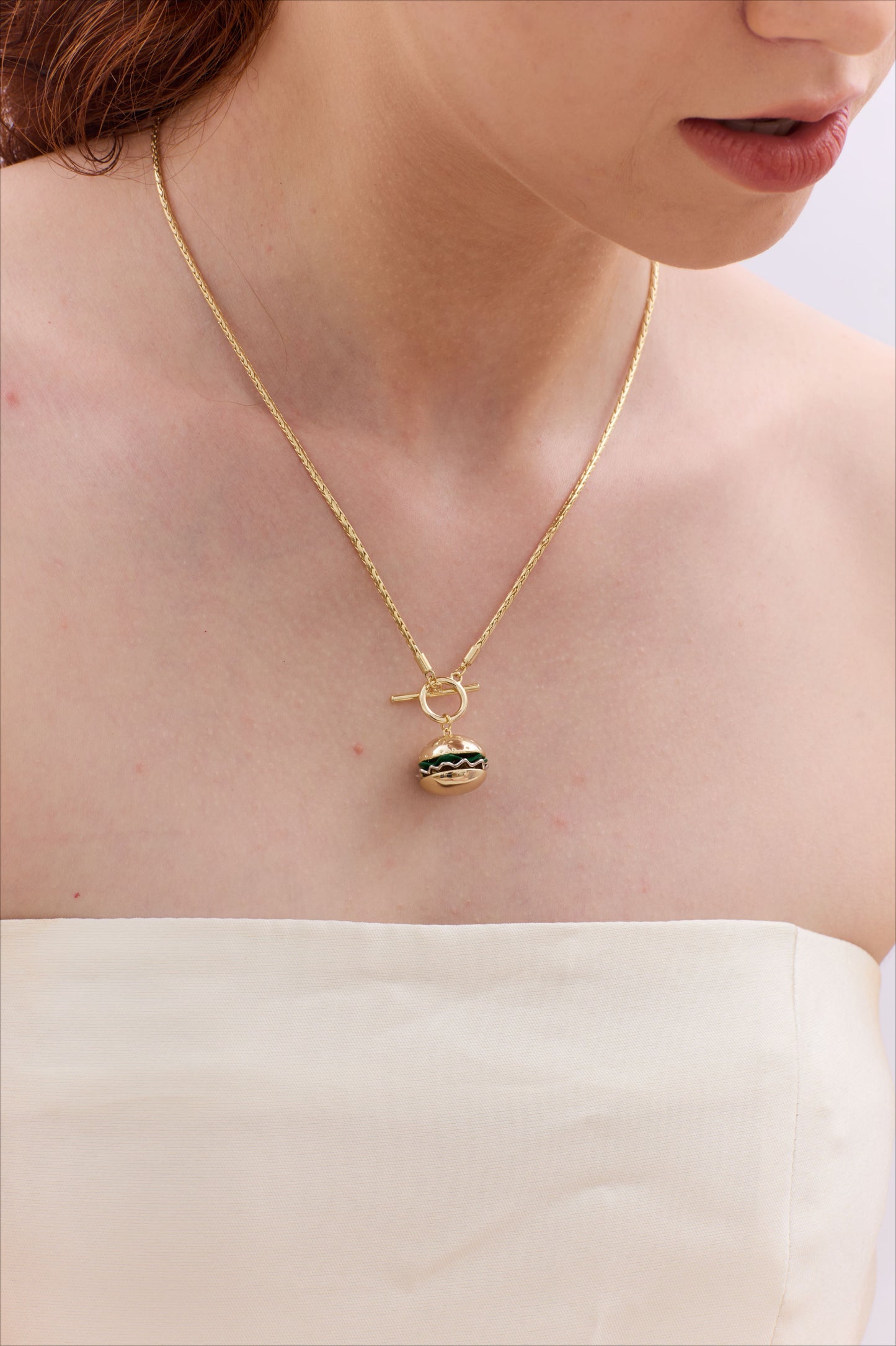 Burger Charm Necklace