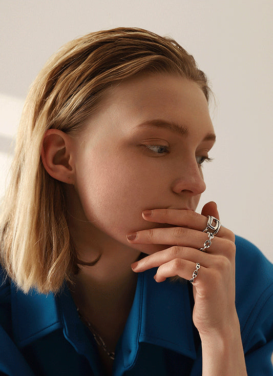 Silberner Ring der Ewigkeit