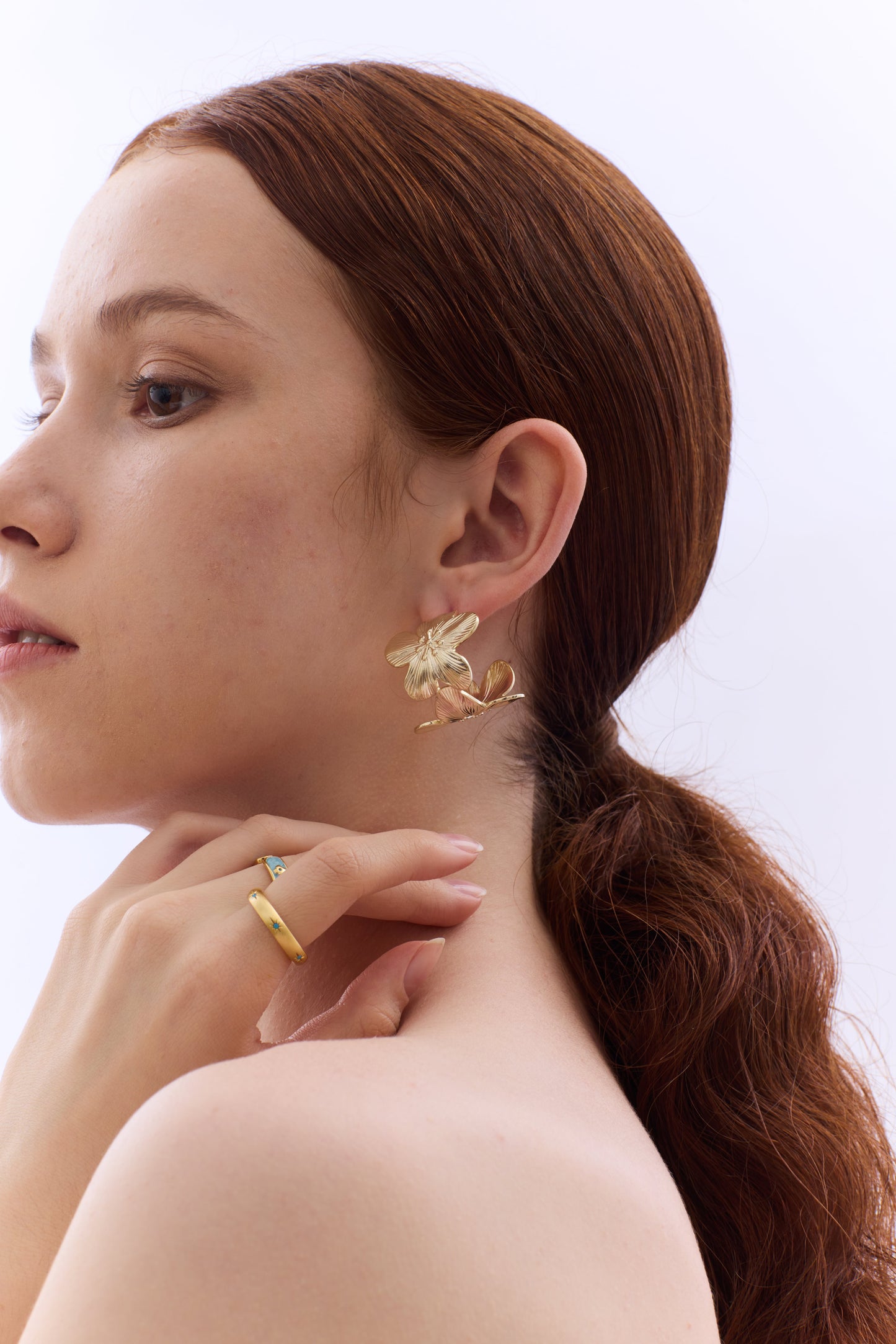 Flora Cylinder Earring