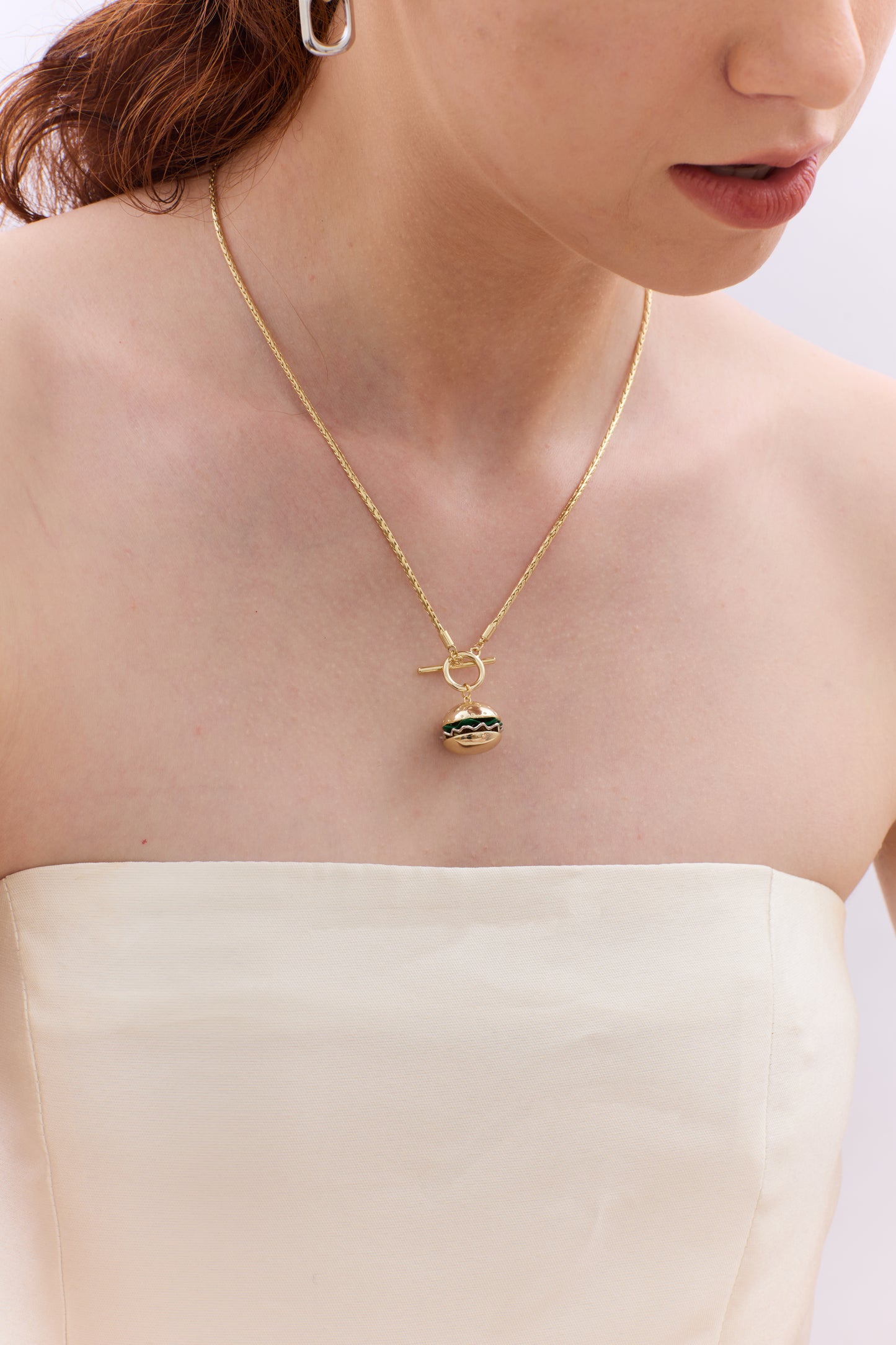 Burger Charm Necklace