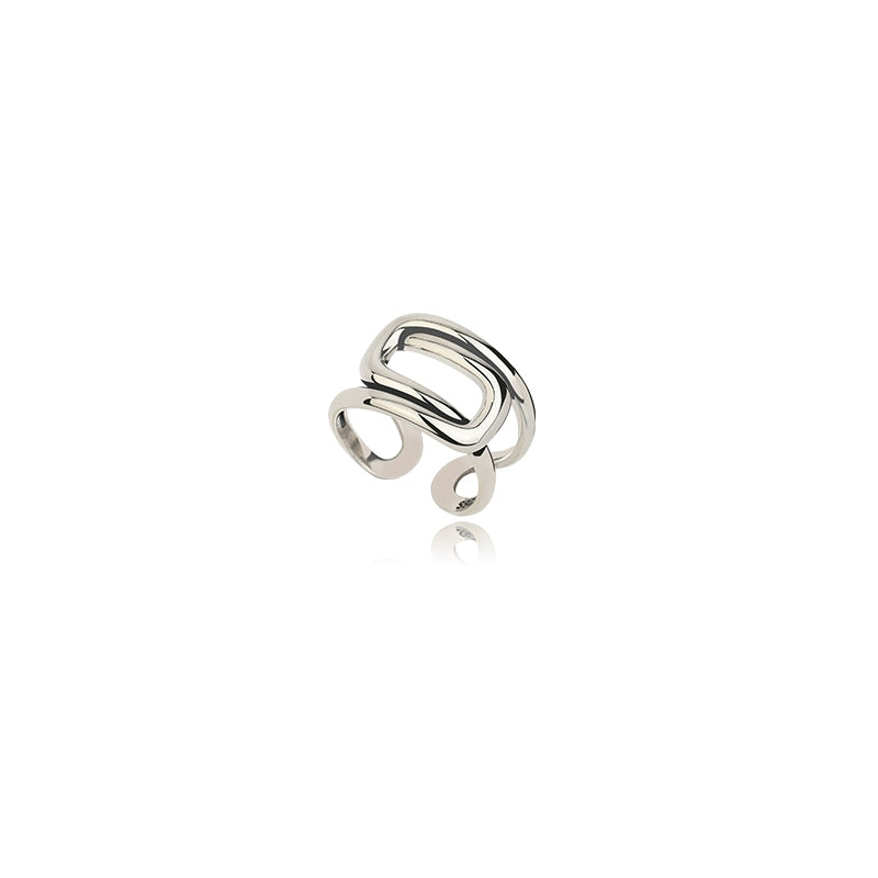 Silver Link of Eternity Ring
