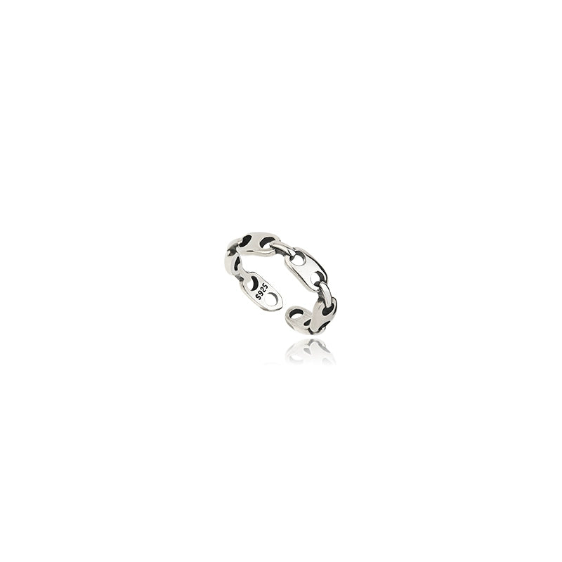 Silver Link of Eternity Ring