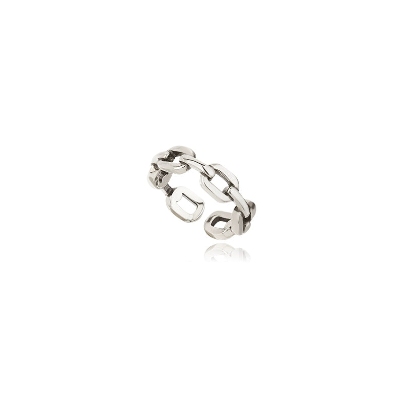 Silver Link of Eternity Ring