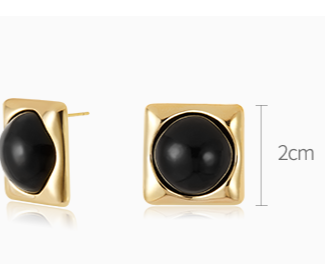 Midnight Frame Earring