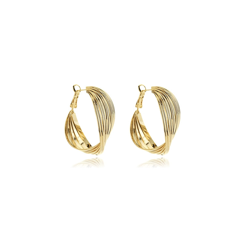 Golden Waves Earring