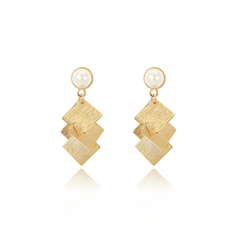 Golden Cascade Earring