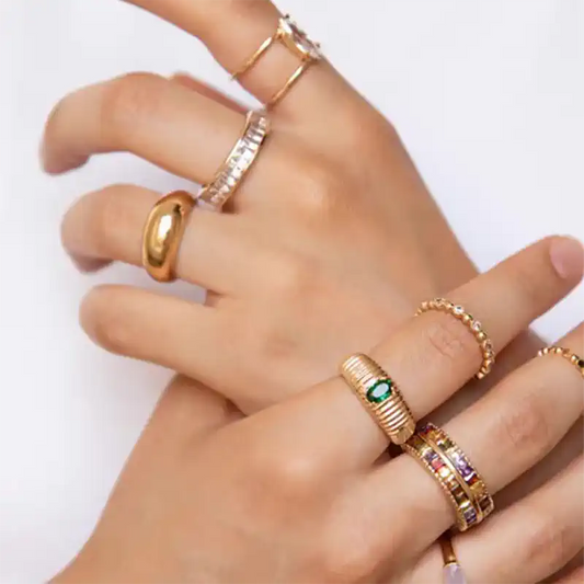 Bold Curved Band Ring