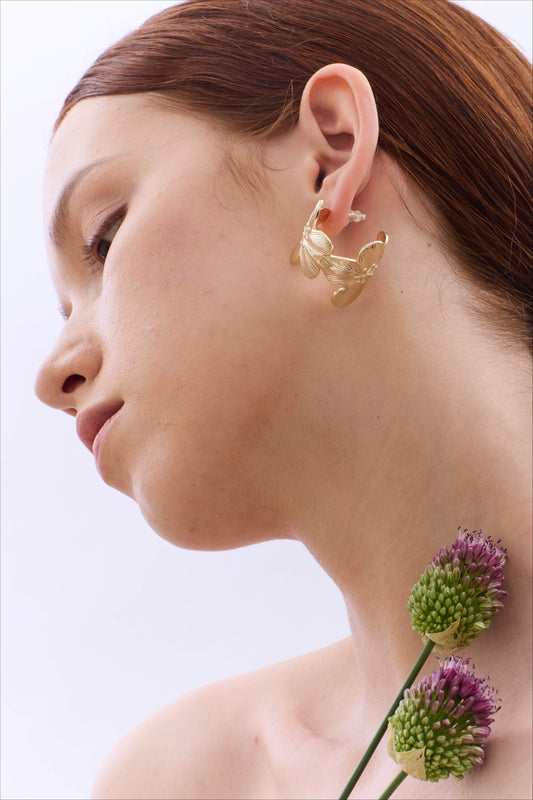 Flora Cylinder Earring