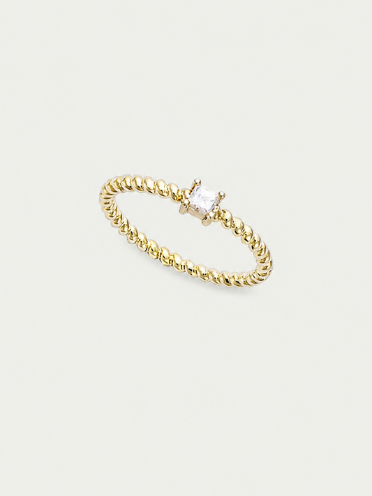 Twist Solitaire Ring