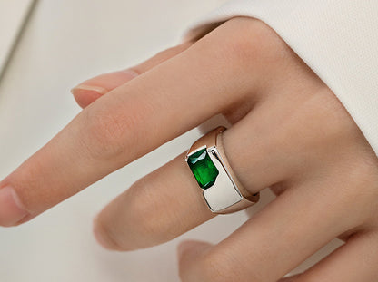 Emerald Flame Ring