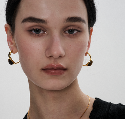 Tiger Stone Hoops