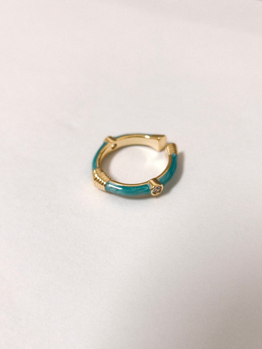 Azure Beam Ring