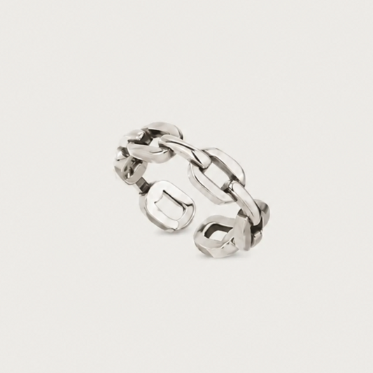Silver Link of Eternity Ring