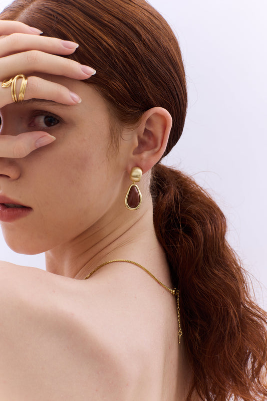 Terracotta Drop Earrings