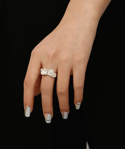 Frosted Blossom Ring