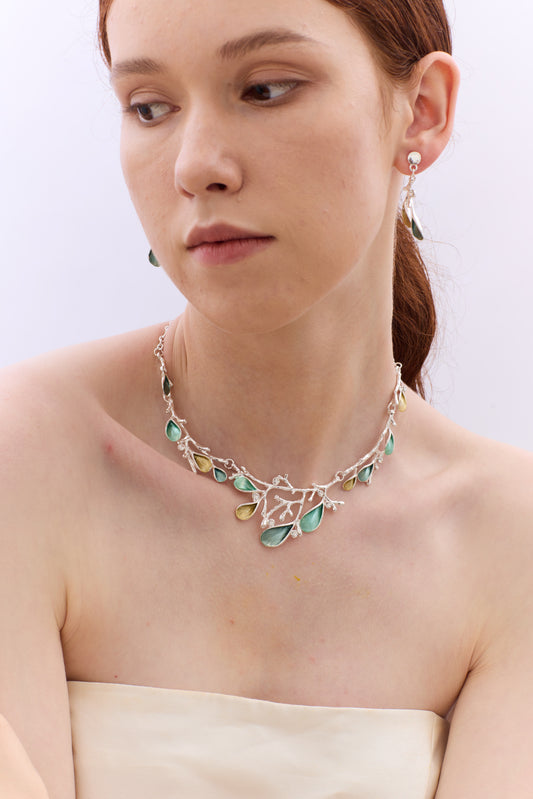 Night Sylph Green Necklace