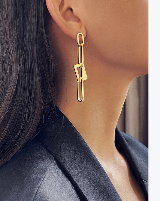 Golden Labyrinth Earring