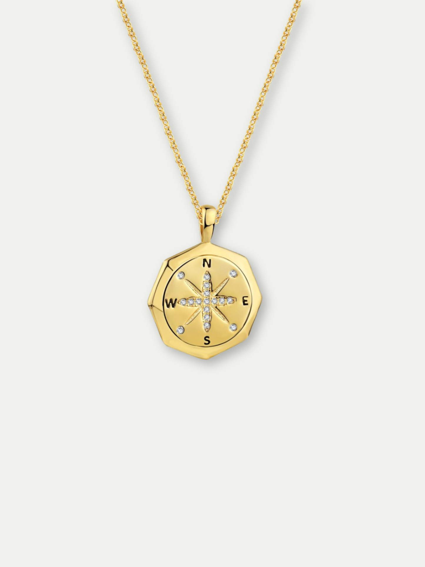 Compass Rose Pendant Necklace