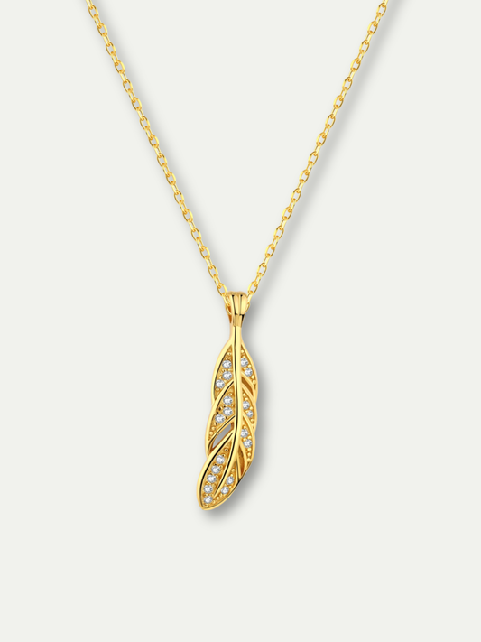 Liberté Feather Pendant Necklace