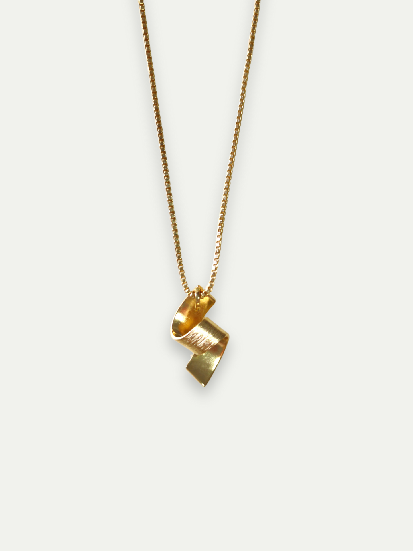 Golden Ribbon Pendant