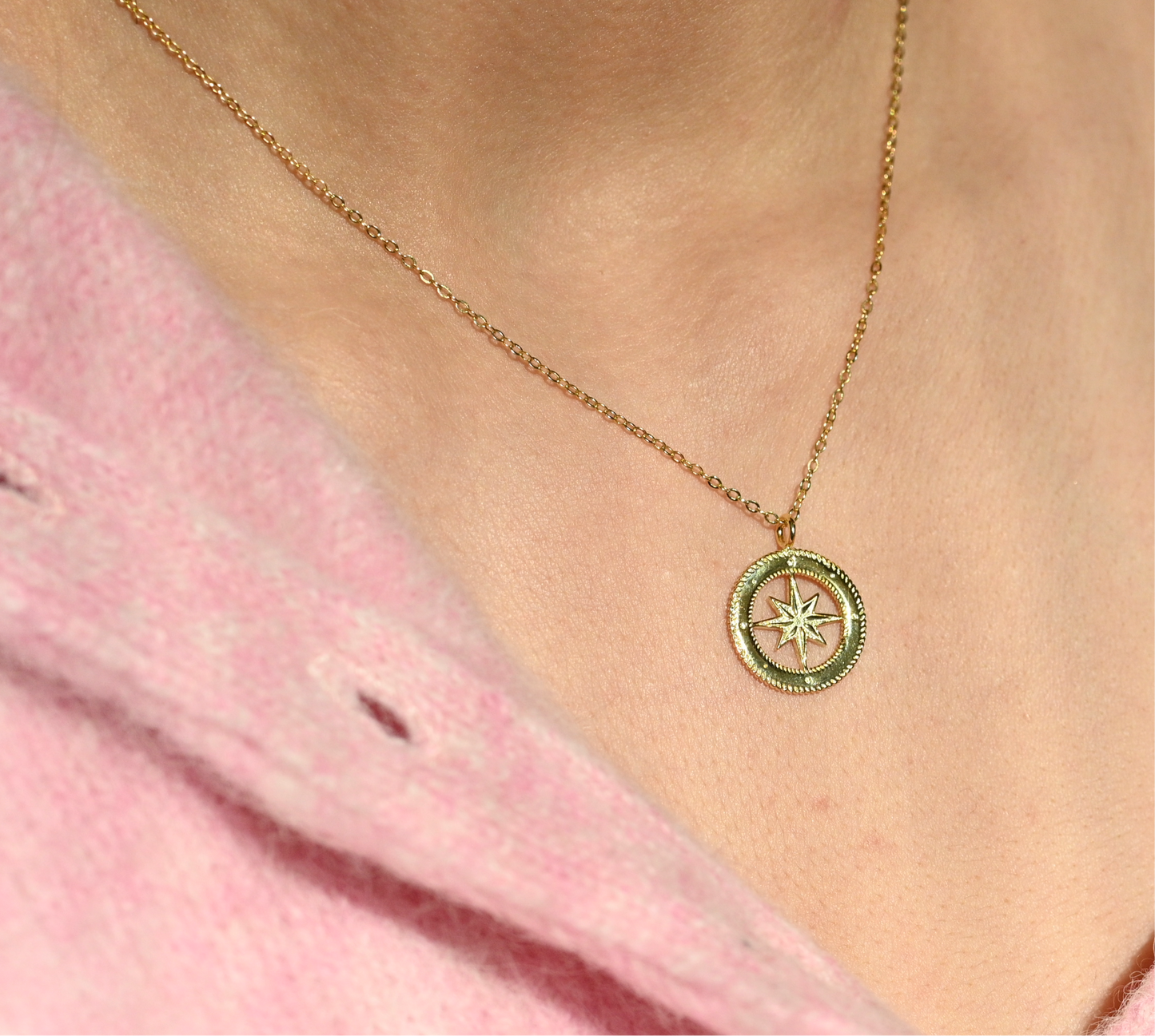 Compass Pendant Necklace