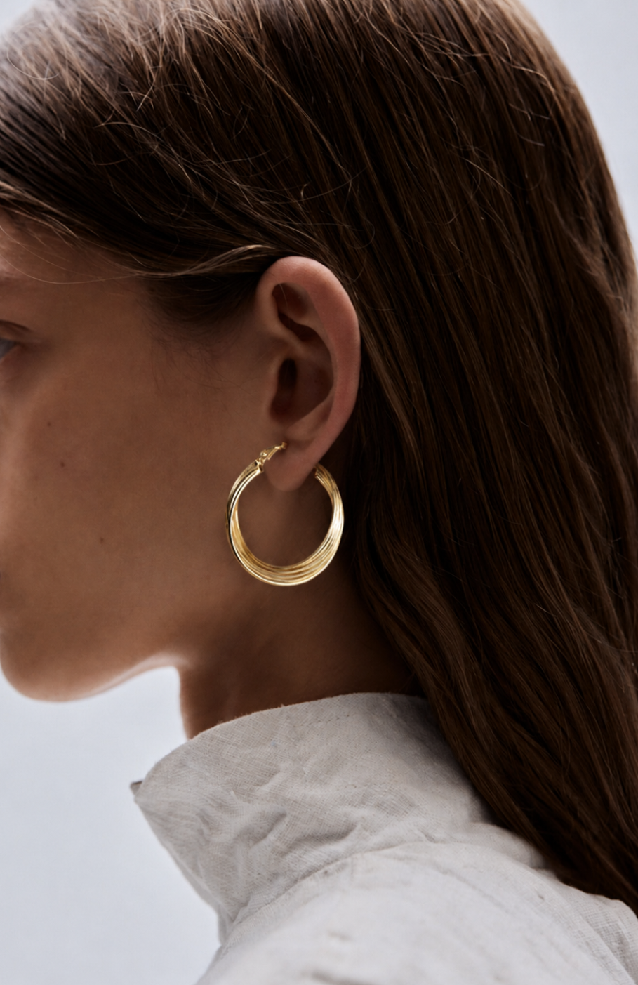 Golden Waves Earring