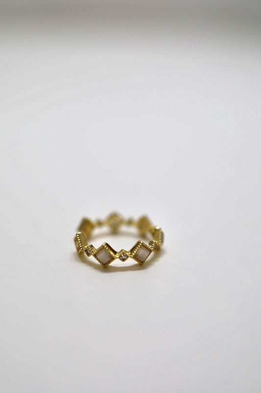 Lunar Mosaic Ring