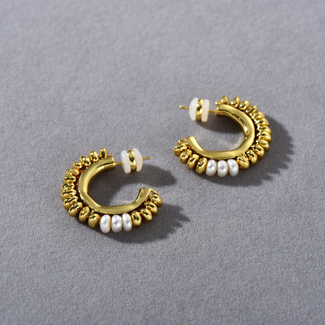 Baroque Bloom Hoops