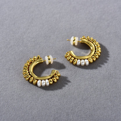 Baroque Bloom Hoops