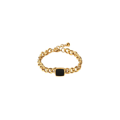 Obsidian Crown Bracelet