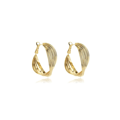 Golden Waves Earring