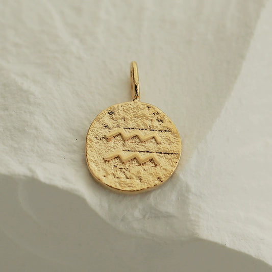 Aquarius Zodiac Pendant