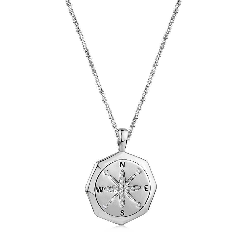 Compass Rose Pendant Necklace