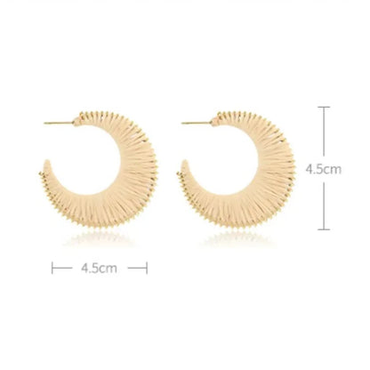 Golden Horizon Hoop Earring