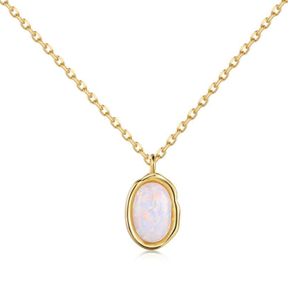 Opal Oval Necklace