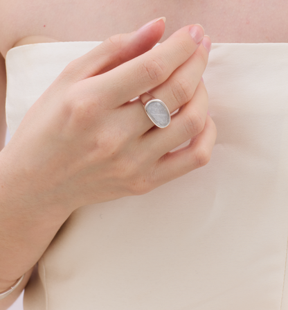 Moonlit Stone Ring