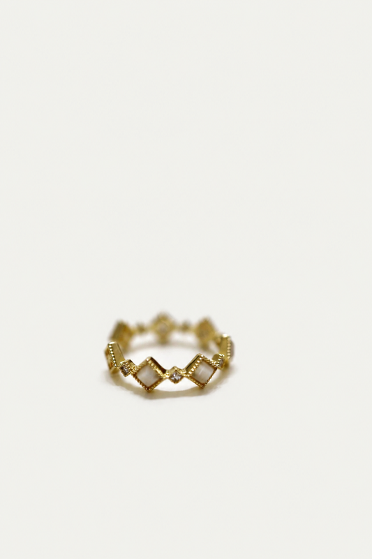 Lunar Mosaic Ring