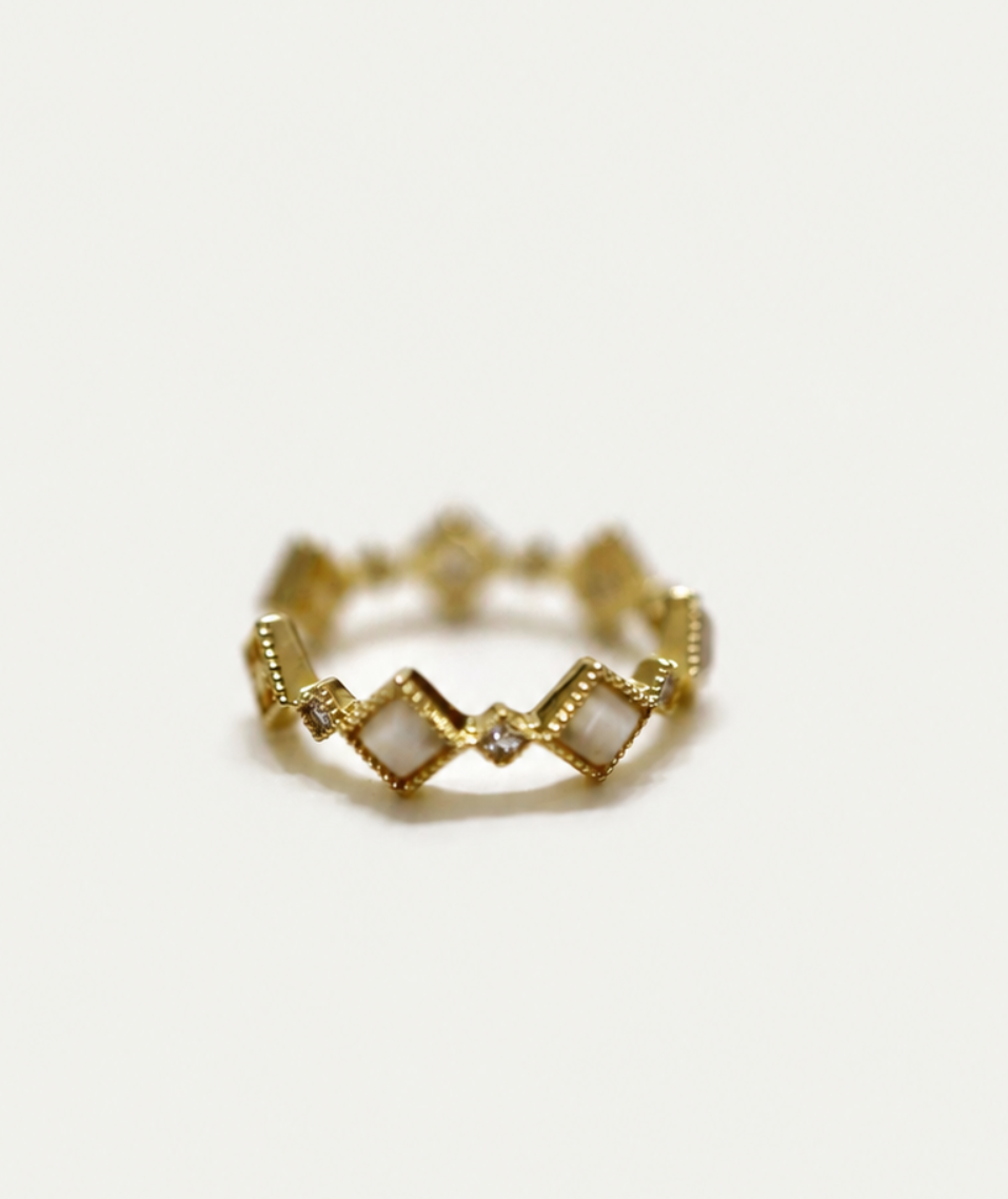 Lunar Mosaic Ring