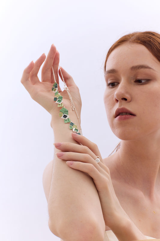 Moss Mosaic Necklace